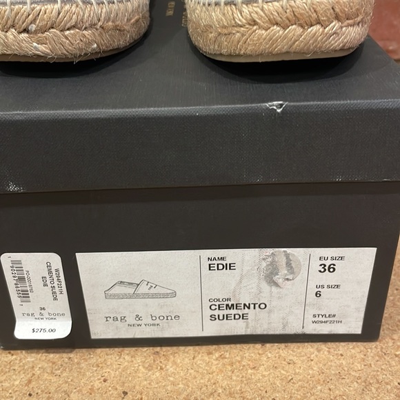 Rag & Bone Edie in Cemento Suede size 6 New in box - Picture 6 of 10